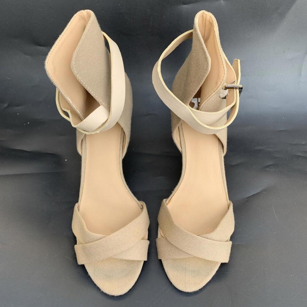 Joes Sandals Heels Beige Sz 9 Womens - Picture 9 of 12